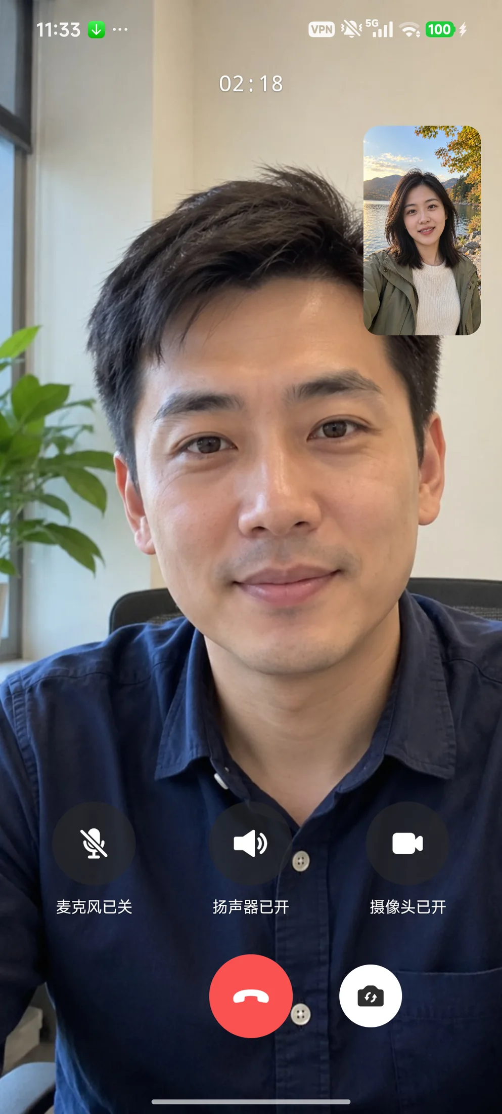 交换主画面与小窗