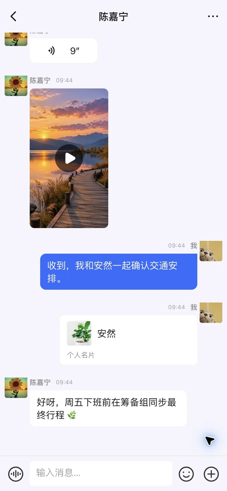 H5 手机浏览器竖屏视频与名片消息